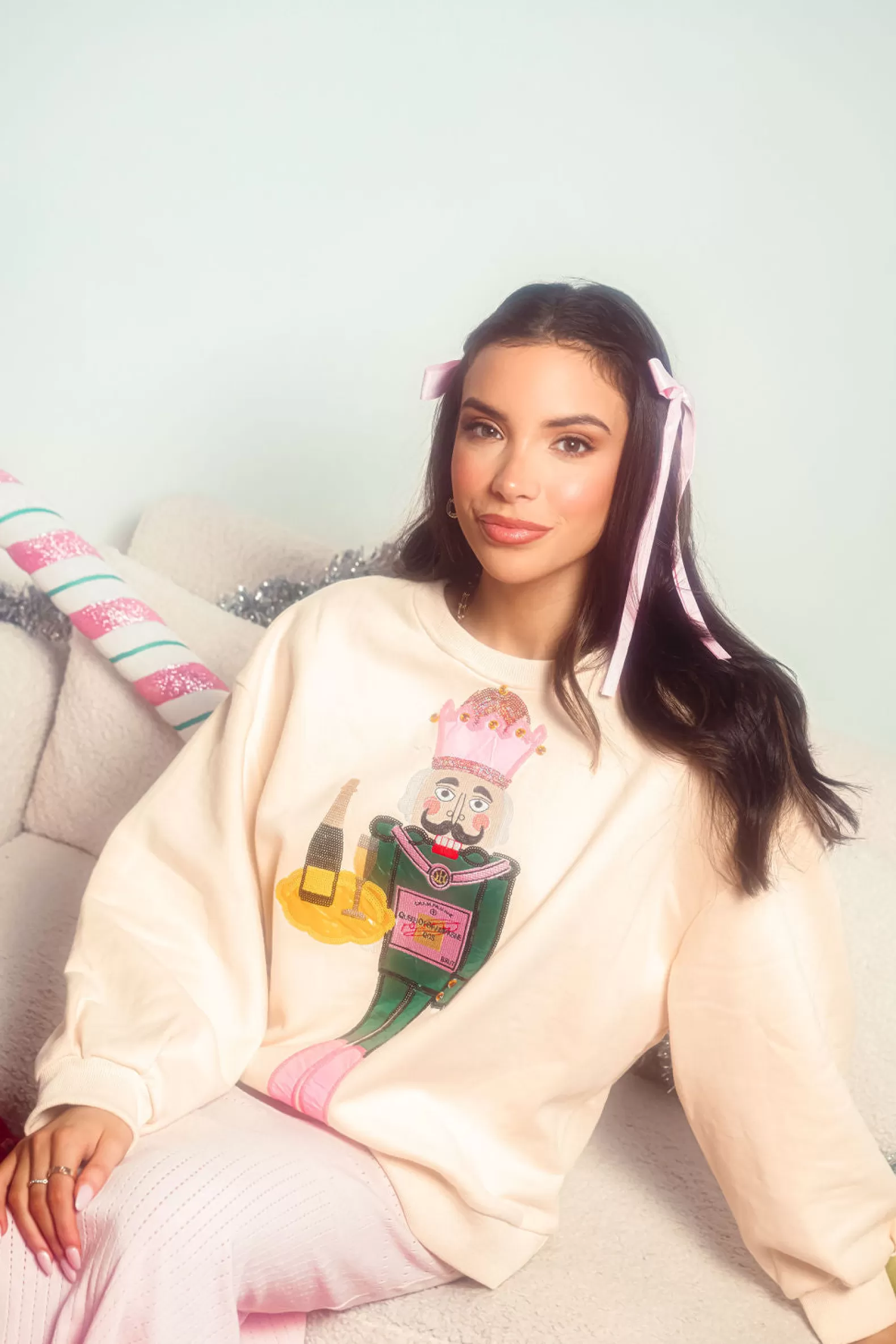Queen of Sparkles Sweatshirts<Nutcracker Server Sweatshirt Beige