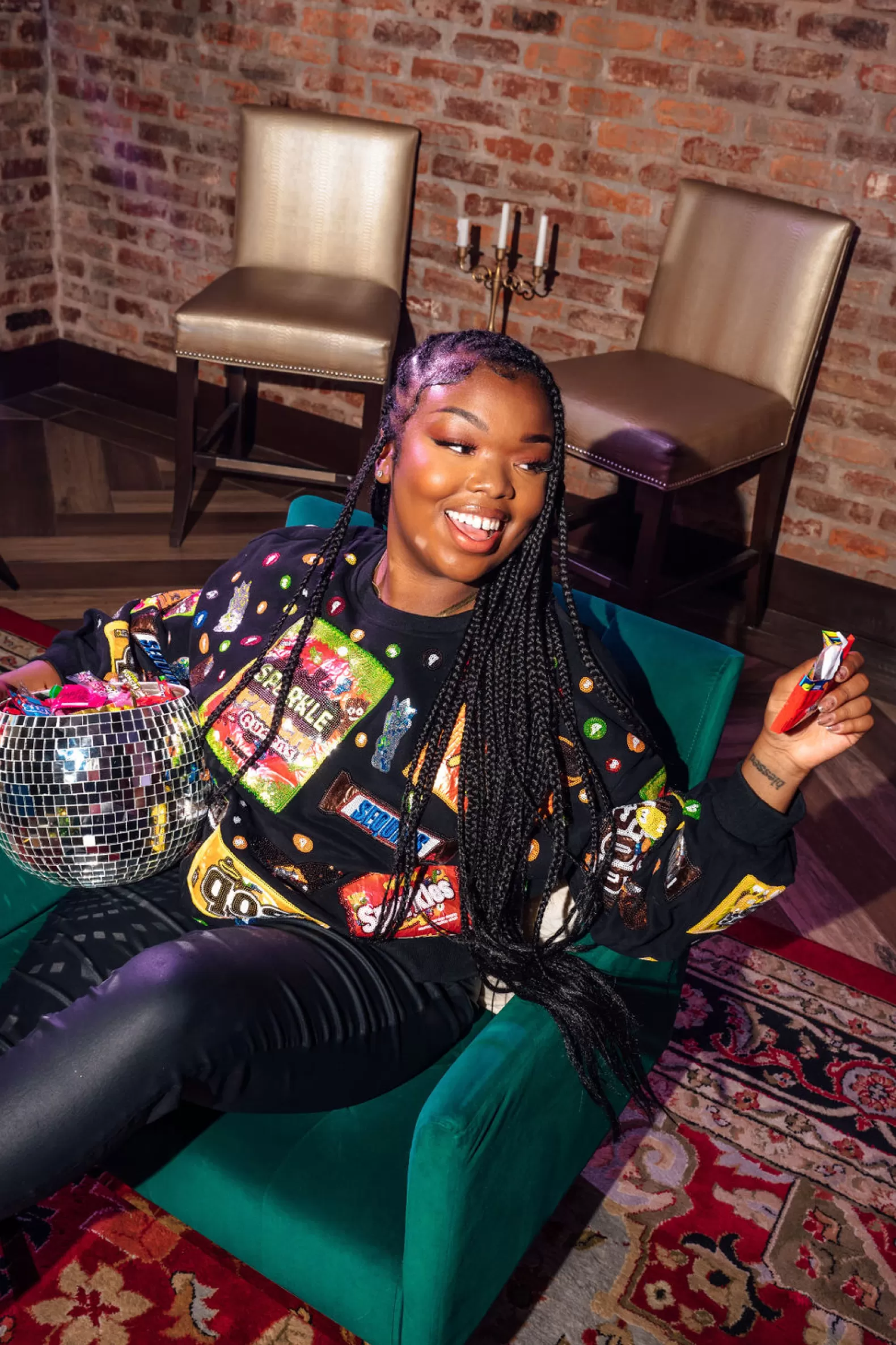 Queen of Sparkles Sweatshirts<Queen of Candy Sweatshirt Black