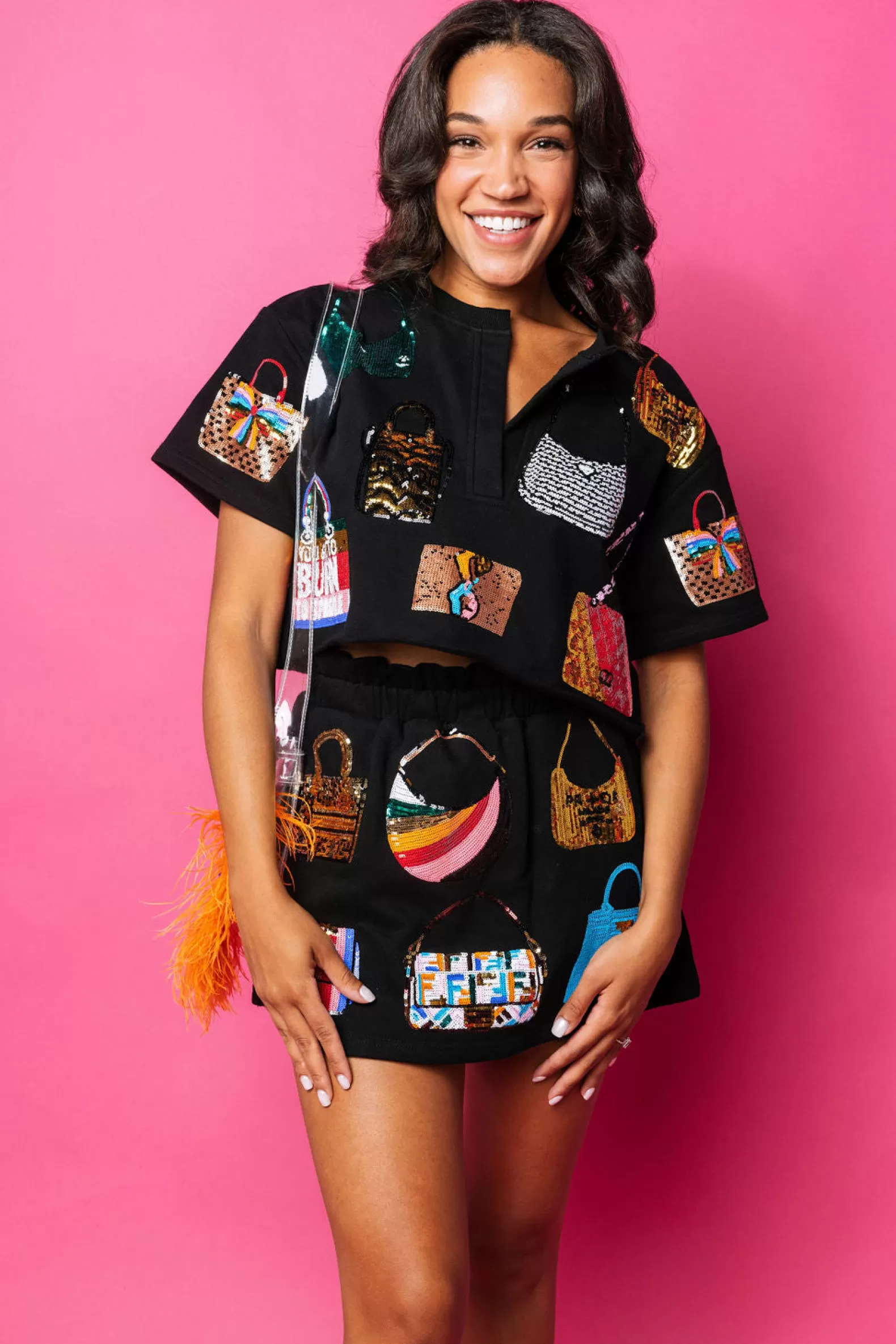 Queen of Sparkles Sets | Skirts<Queen of Purses Skort Black