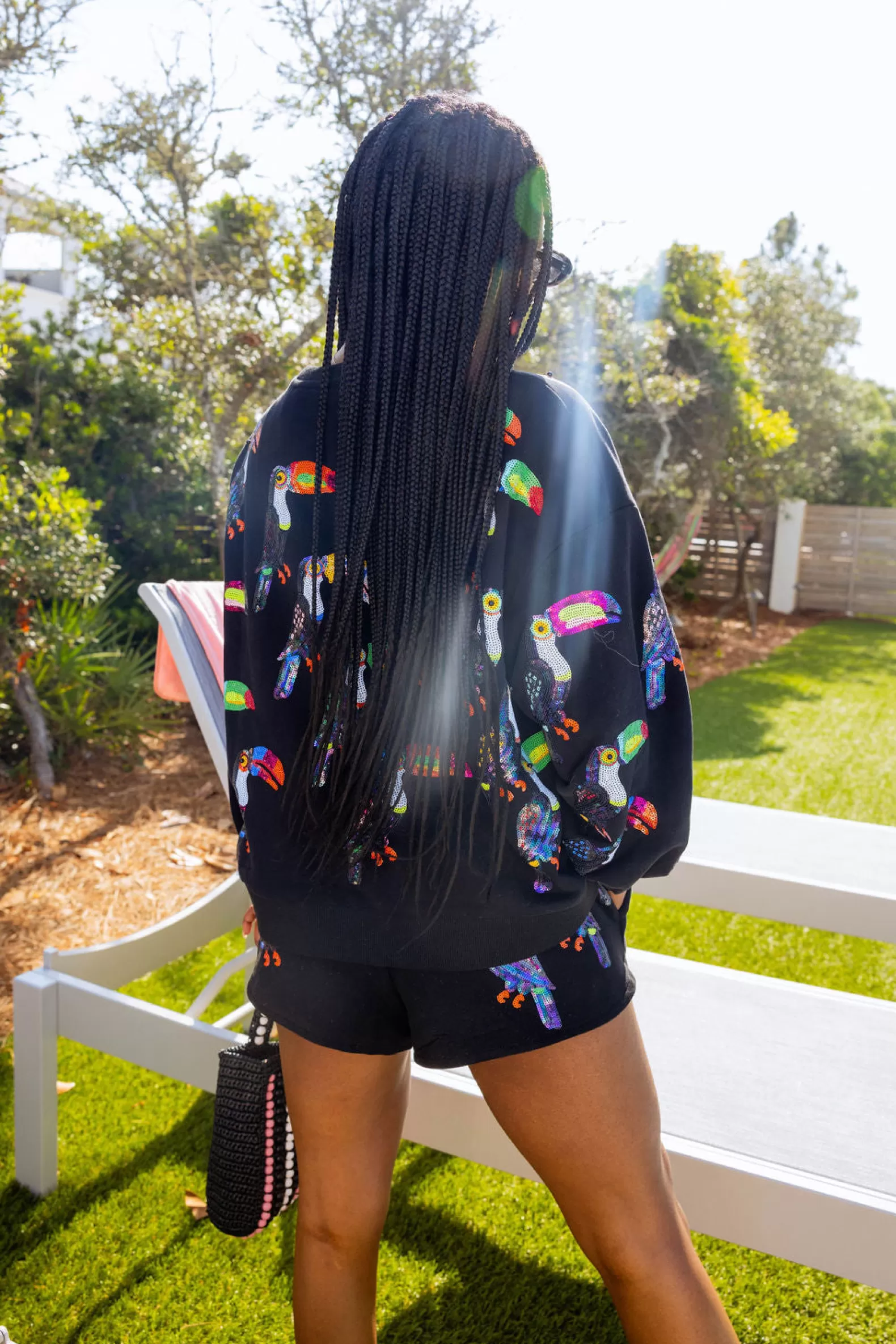 Queen of Sparkles Sweatshirts | Sets<Scattered Toucan Sweatshirt Black