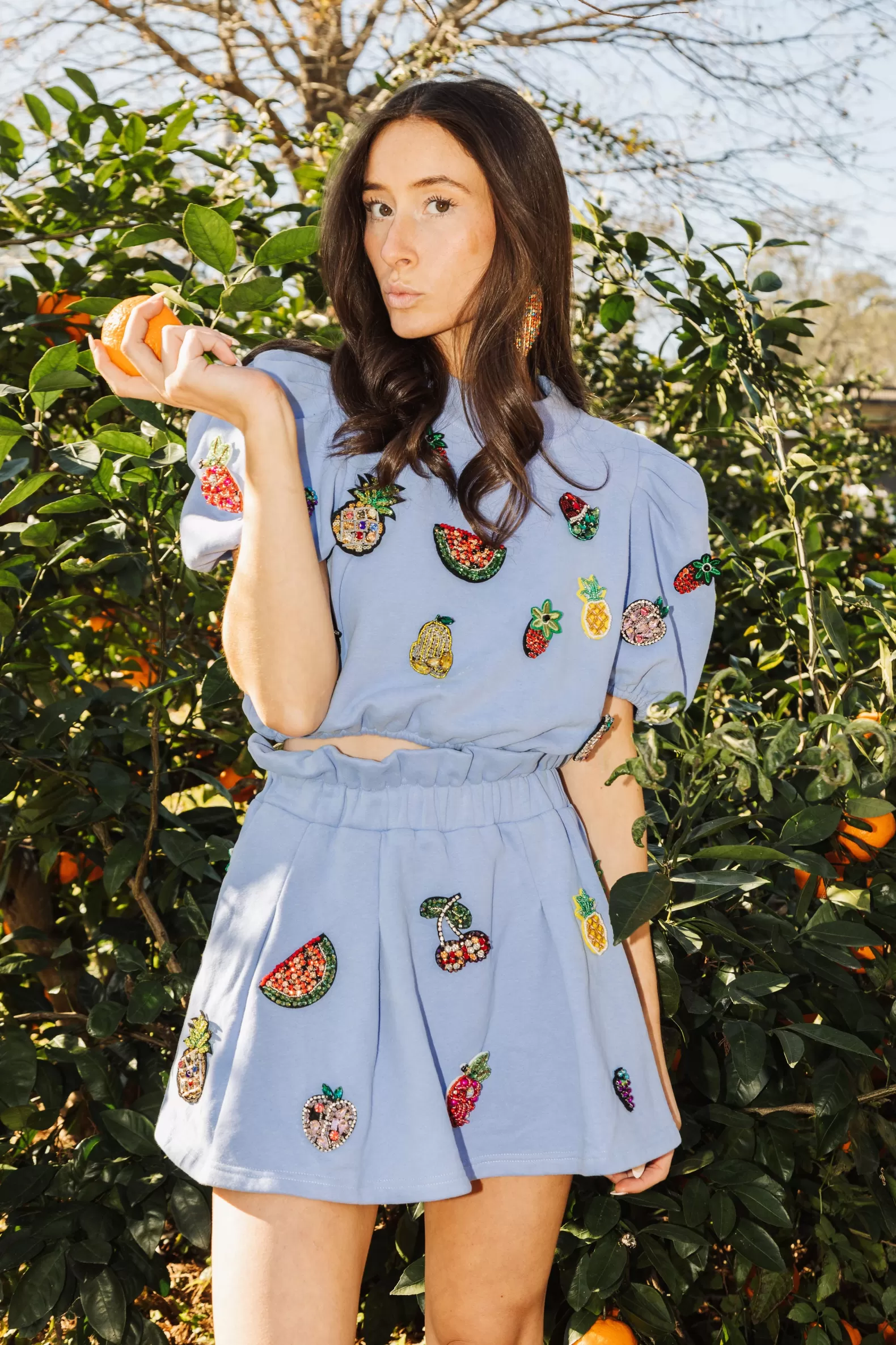 Queen of Sparkles Skirts<3D Fruit Skort