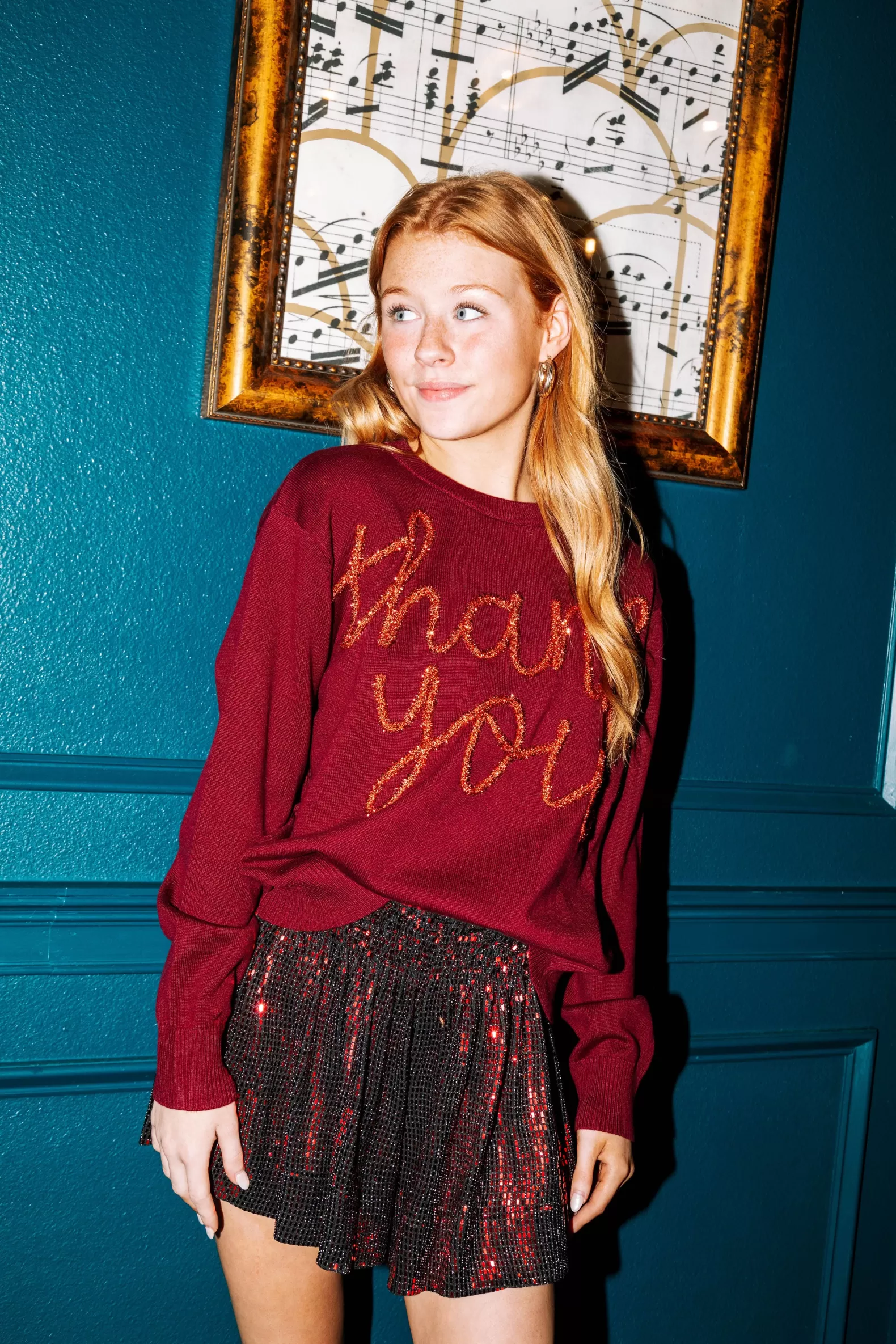 Queen of Sparkles Shorts<Dark Red Disco Swing Shorts