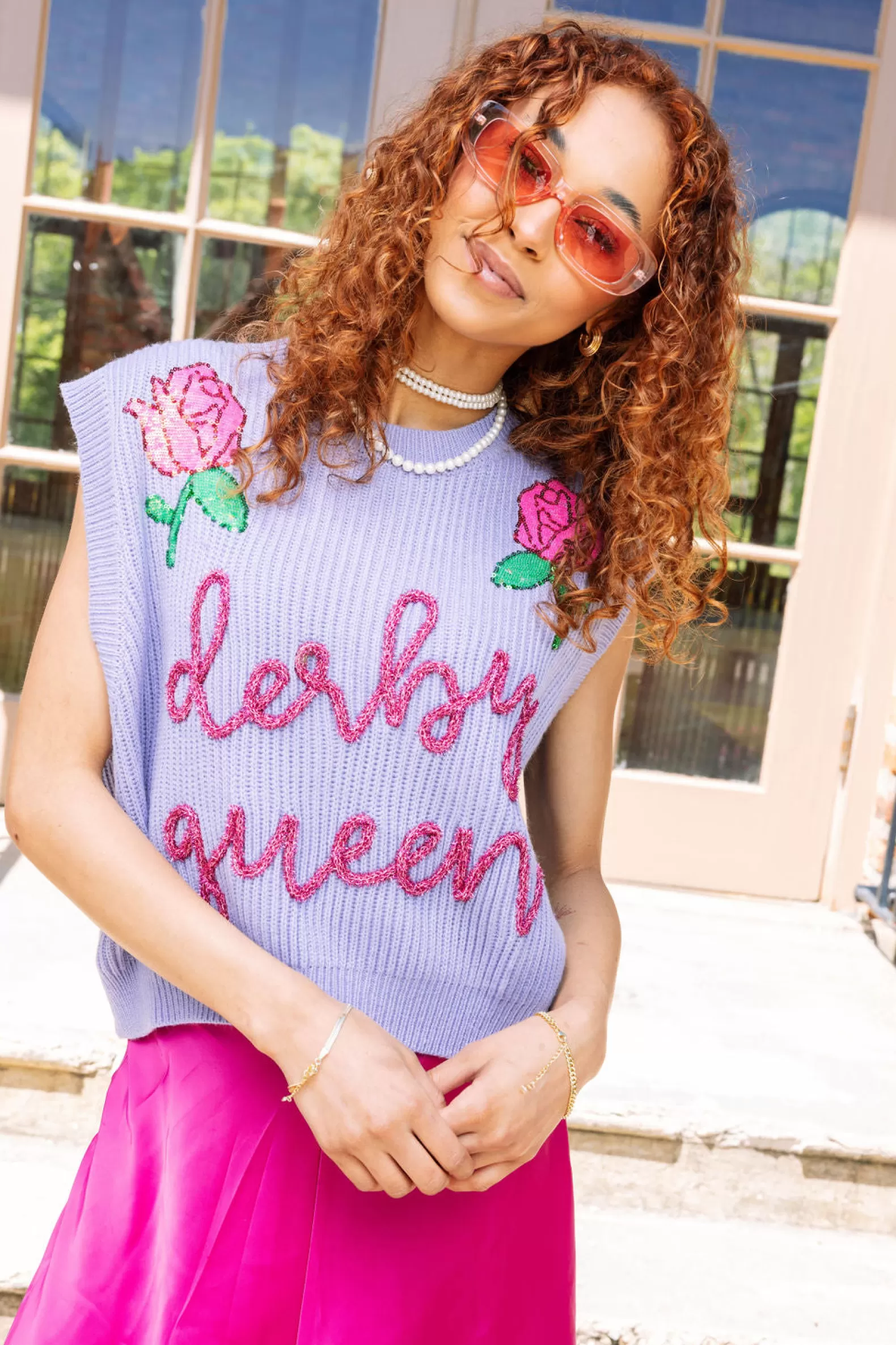 Queen of Sparkles Sweaters<Derby Queen Sweater Vest Periwinkle