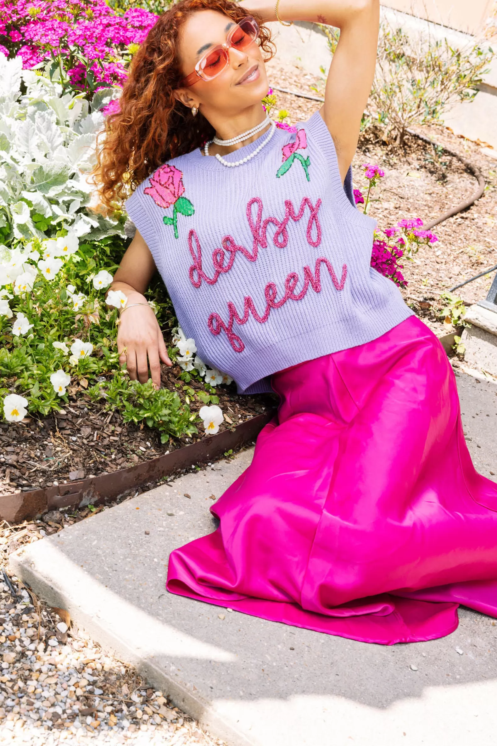 Queen of Sparkles Sweaters<Derby Queen Sweater Vest Periwinkle