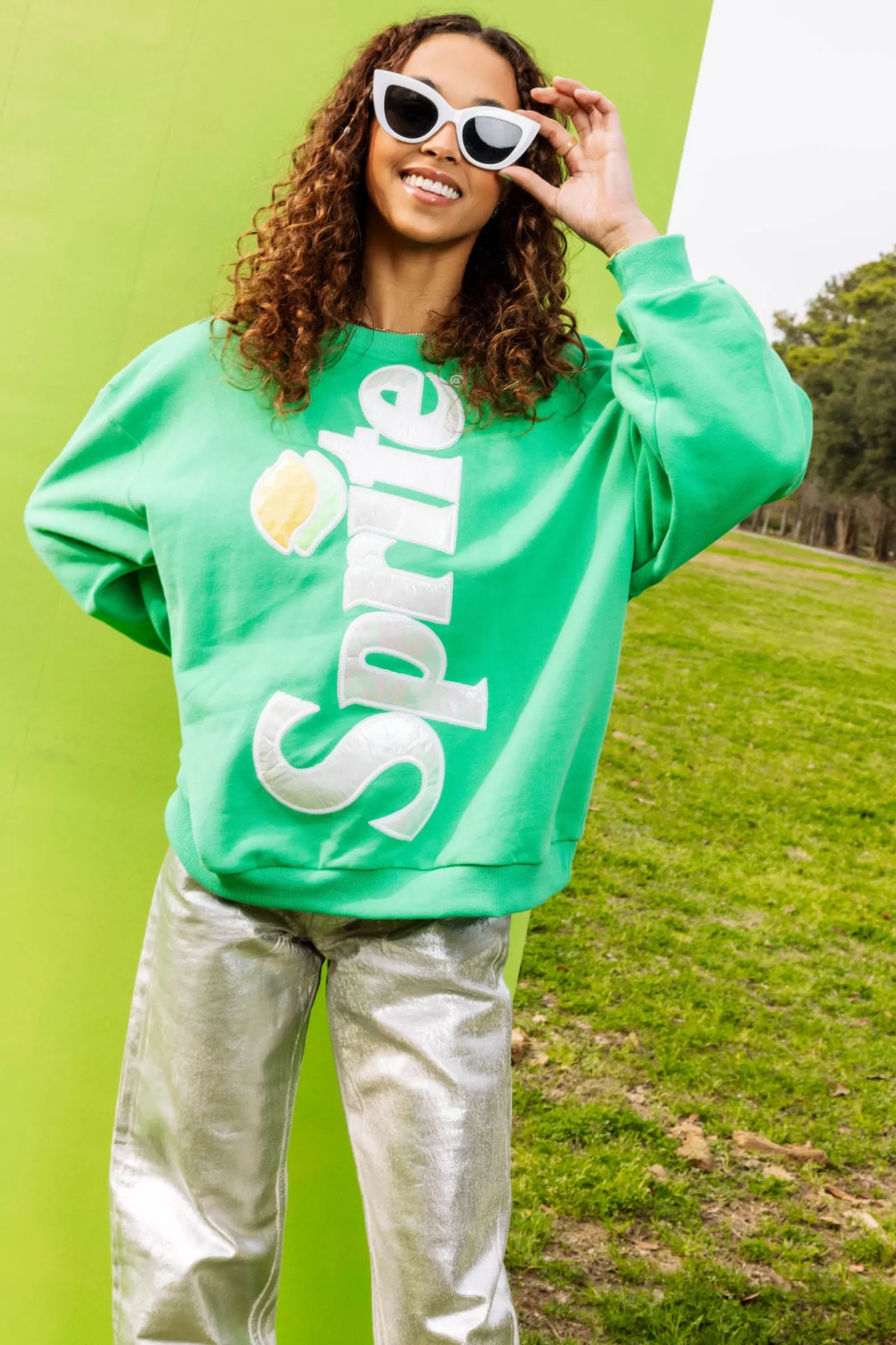 Queen of Sparkles Sweatshirts<Sprite® Sweatshirt Green