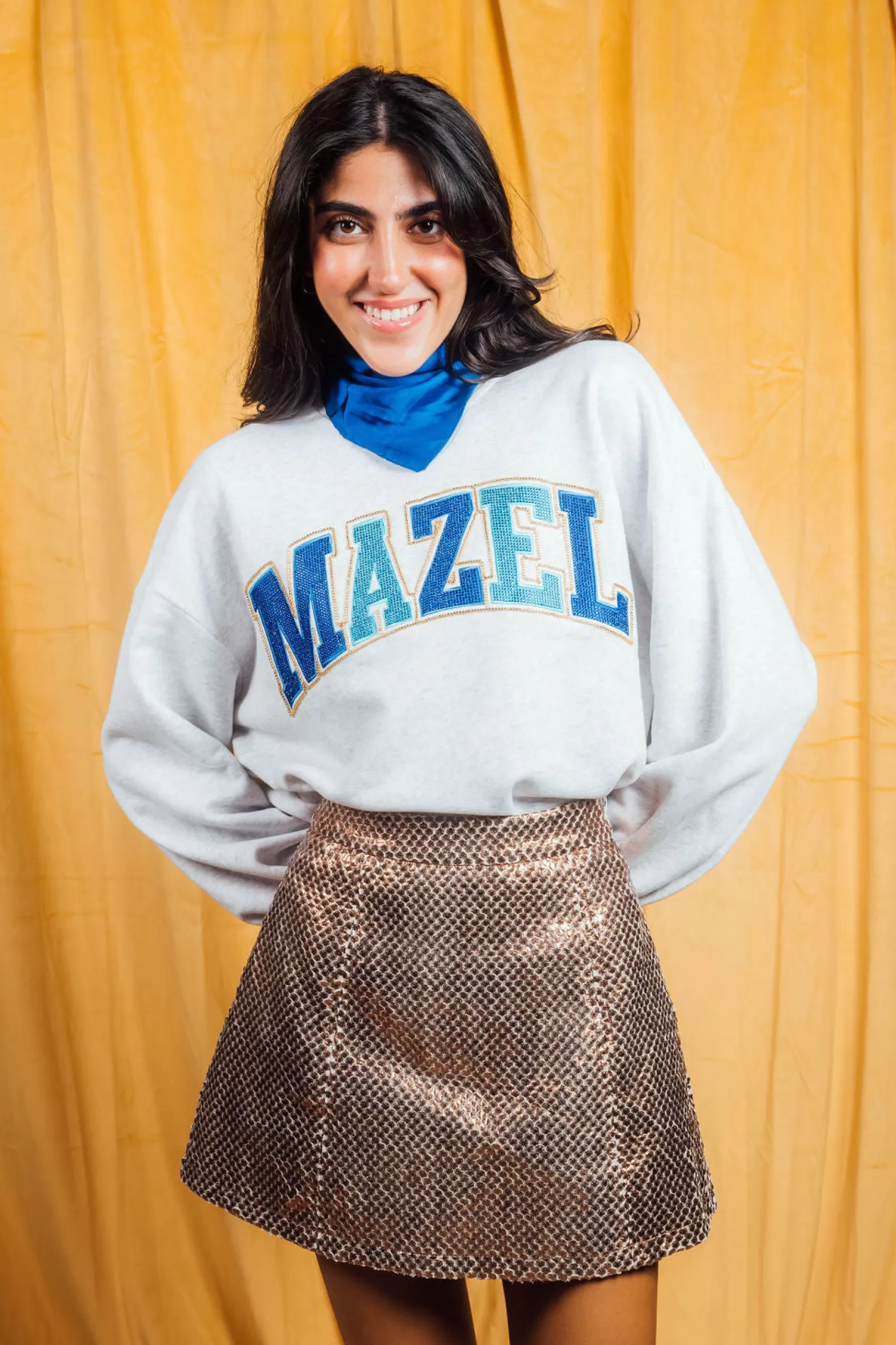 Queen of Sparkles Sweatshirts<Mazel Sweatshirt Grey