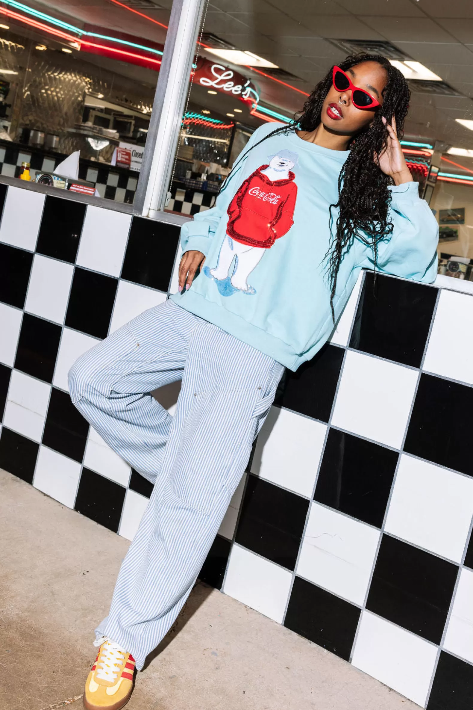 Queen of Sparkles Sweatshirts<Coca-Cola® Polar Bear Sweatshirt Icy Blue