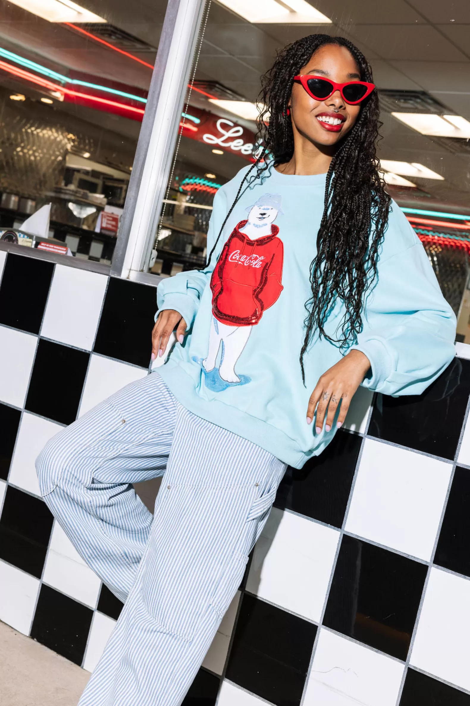 Queen of Sparkles Sweatshirts<Coca-Cola® Polar Bear Sweatshirt Icy Blue