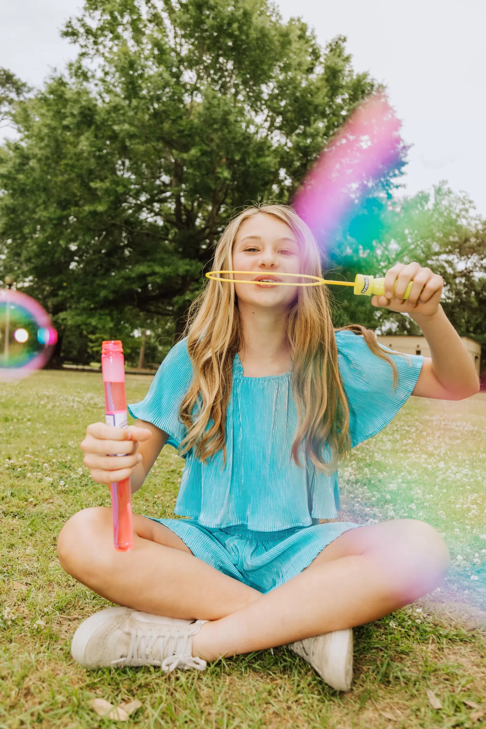 Queen of Sparkles Kids<Kids Aqua Pleat Swing Shorts