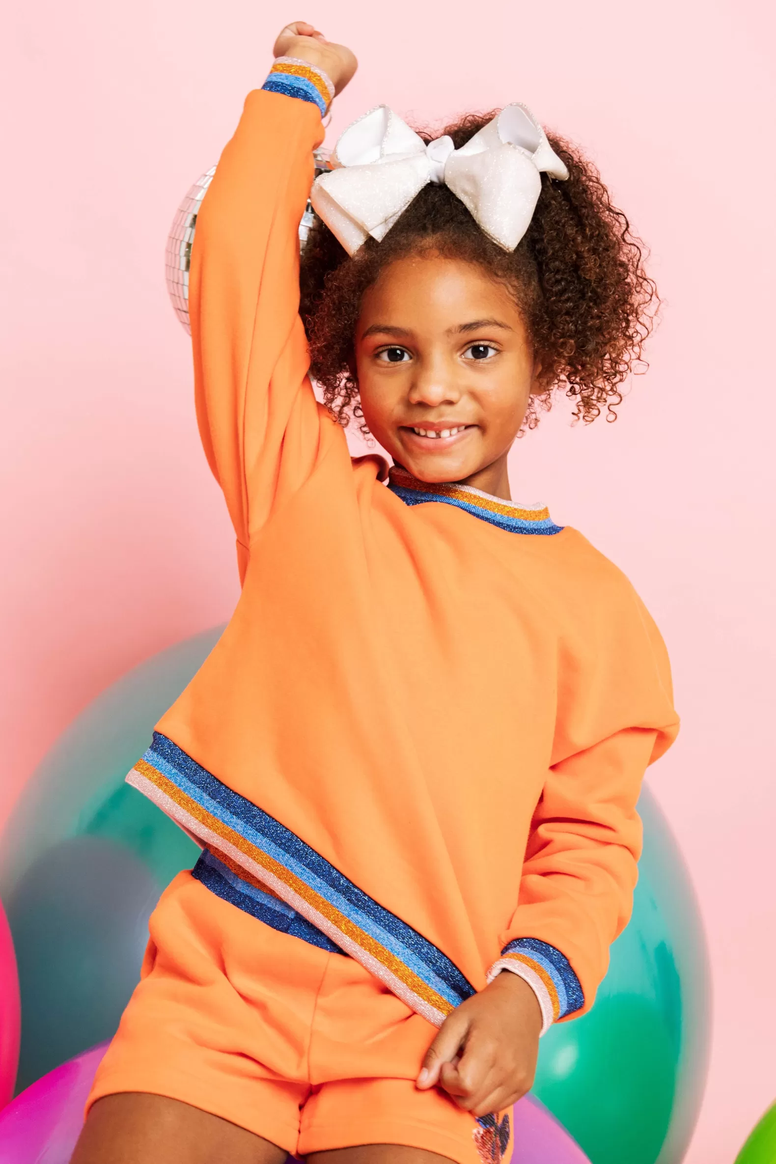Queen of Sparkles Kids<Kids Butterfly Short Orange