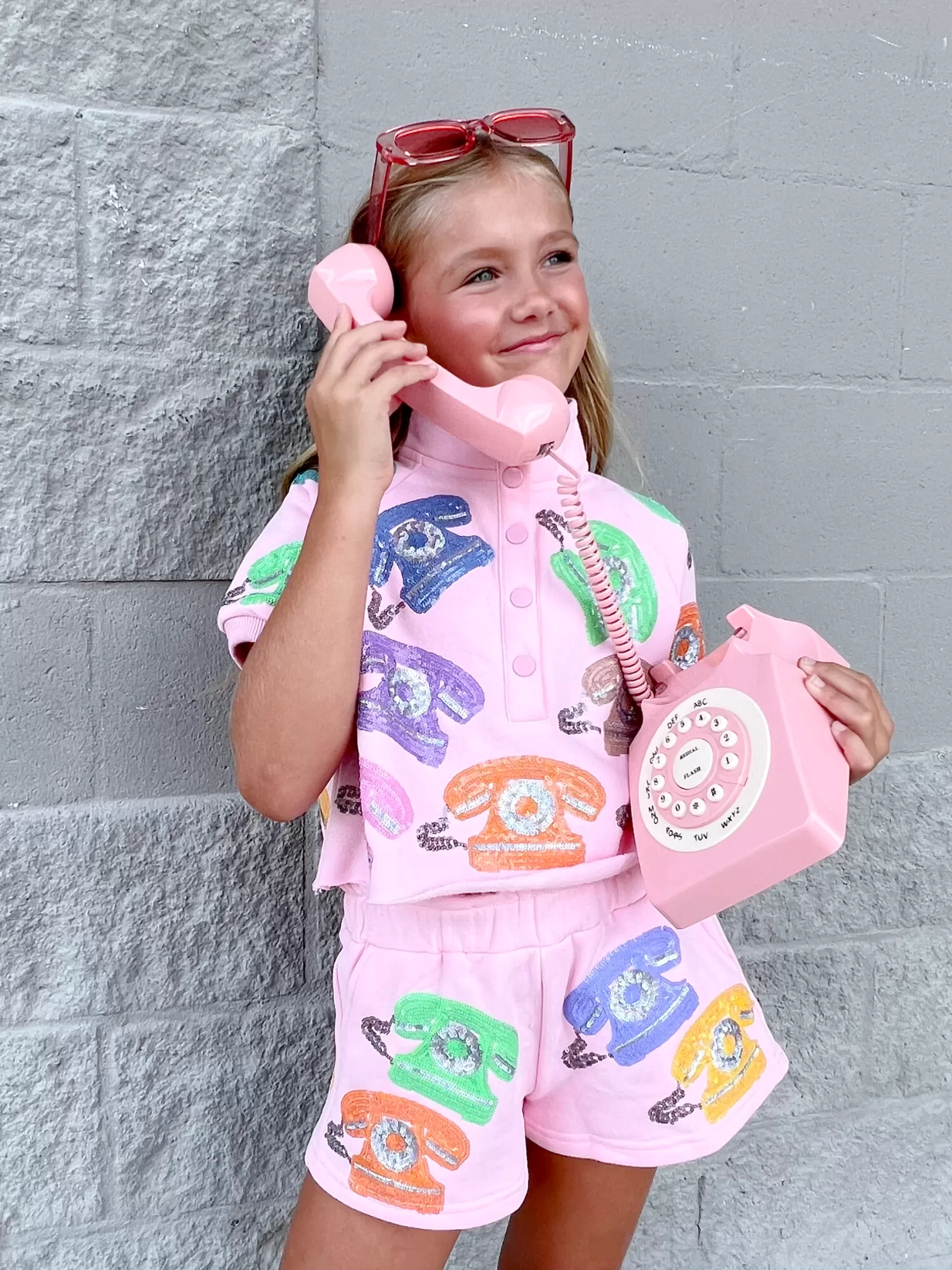 Queen of Sparkles Kids<Kids Multi Phone Short Pink