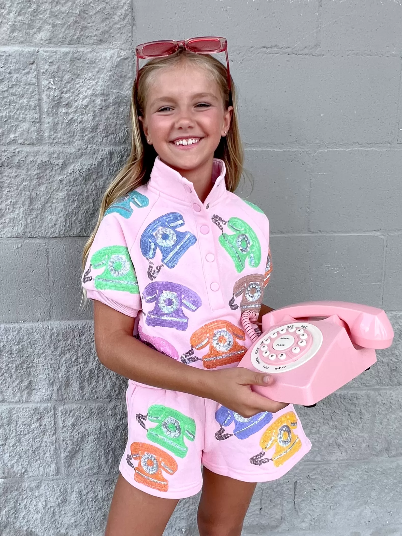 Queen of Sparkles Kids<Kids Multi Phone Short Pink