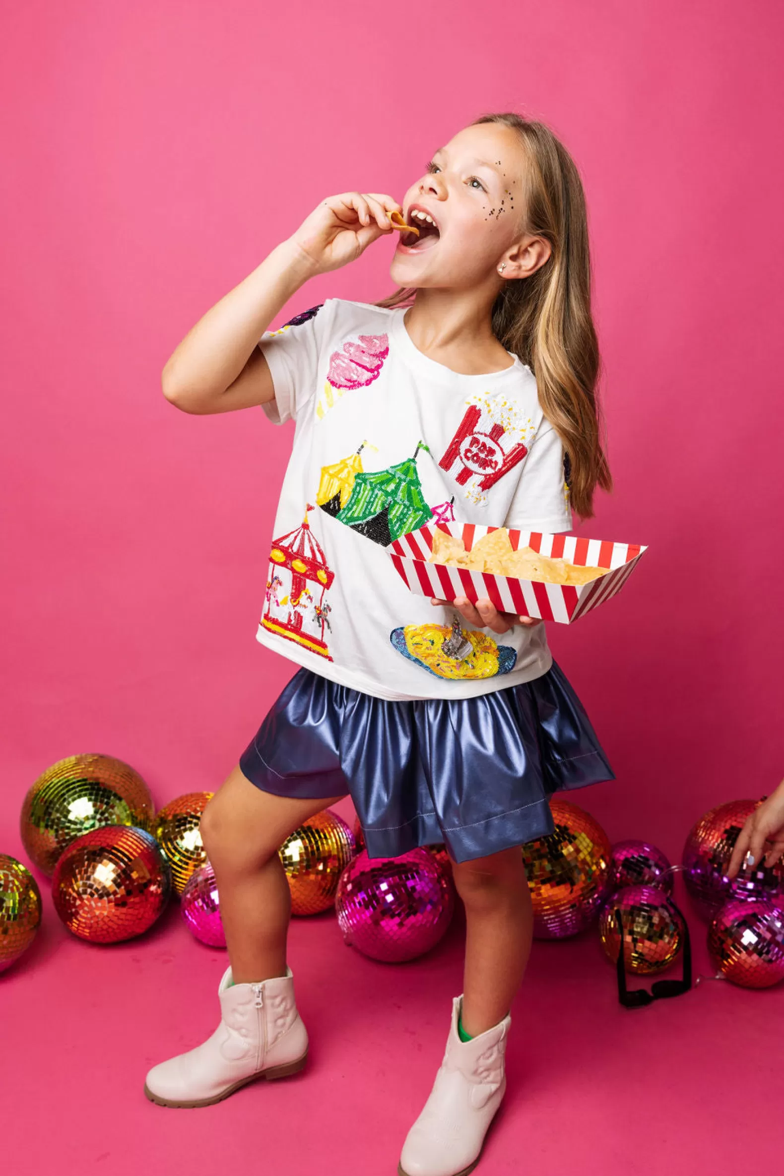 Queen of Sparkles Kids<Kids Fair Icon Tee White