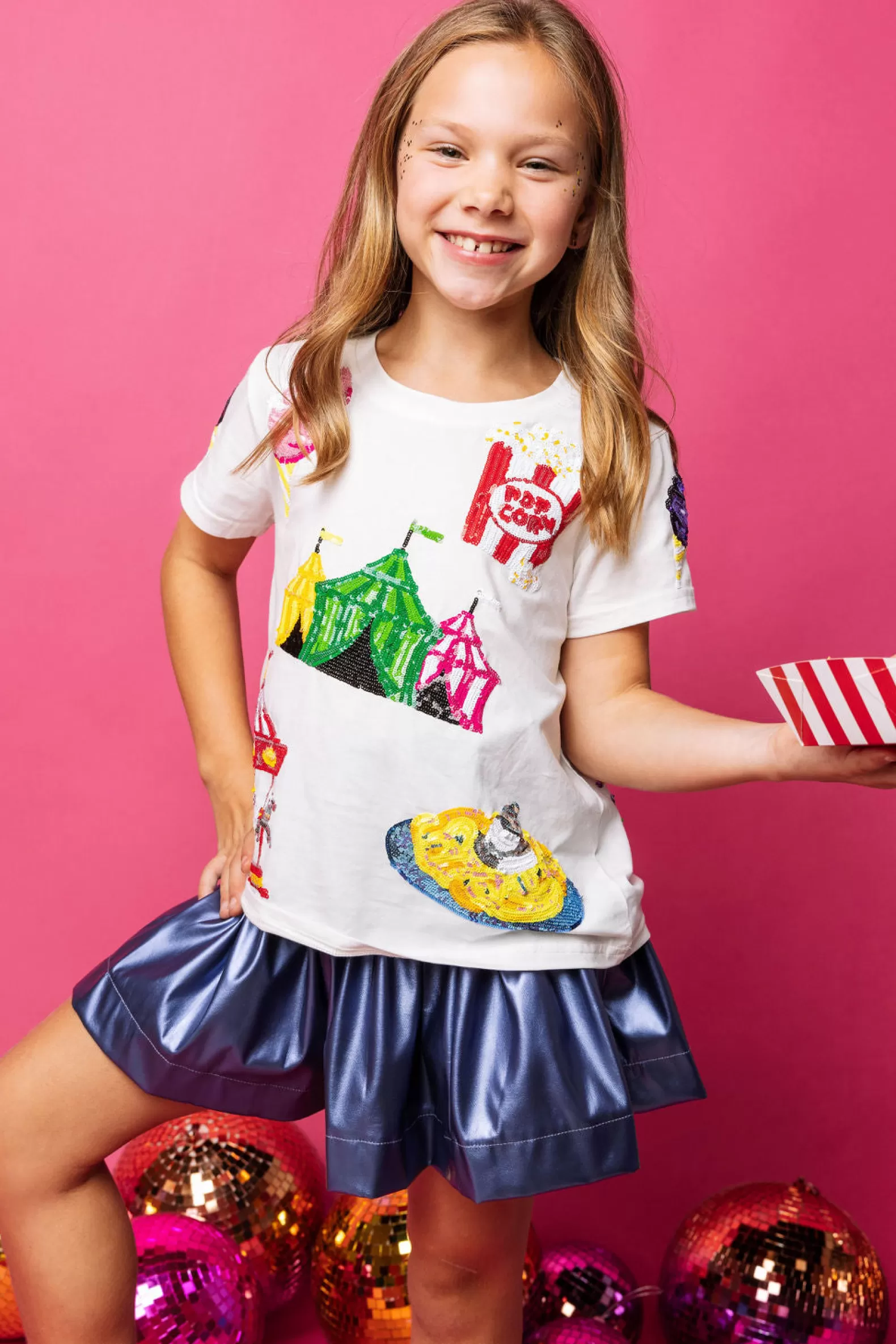 Queen of Sparkles Kids<Kids Fair Icon Tee White