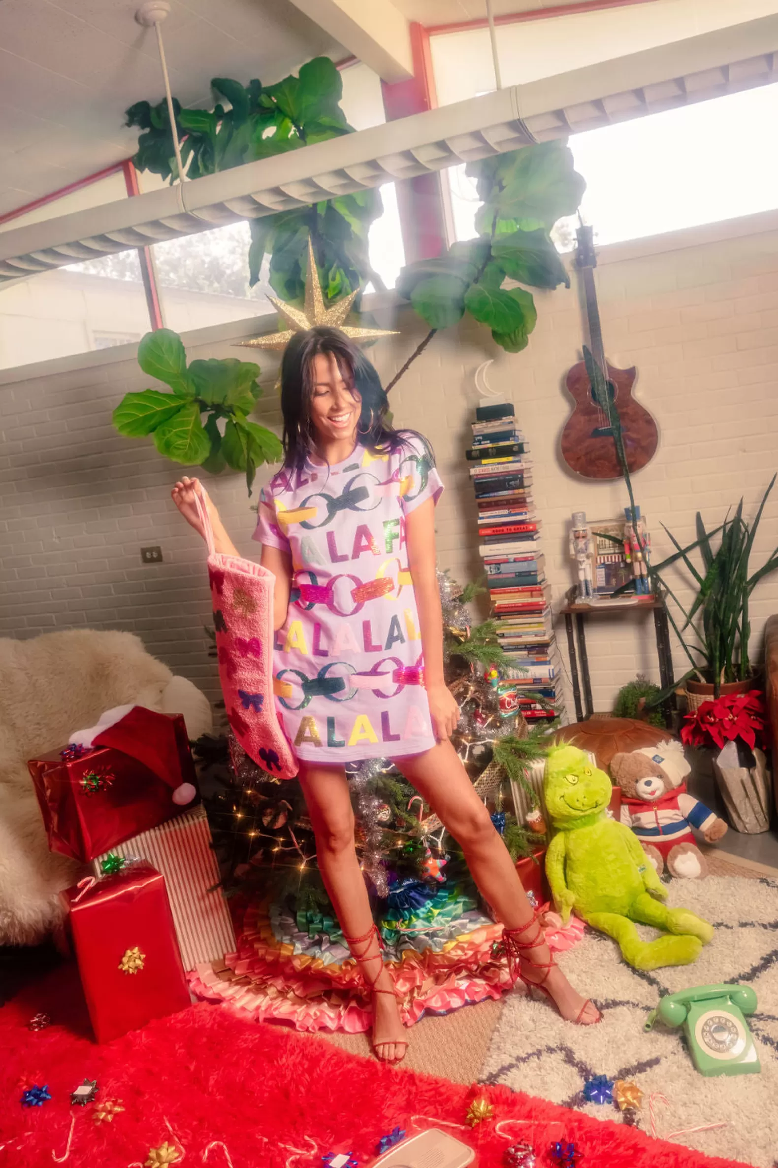 Queen of Sparkles Dresses<Falala With Garland Tee Dress Lavender