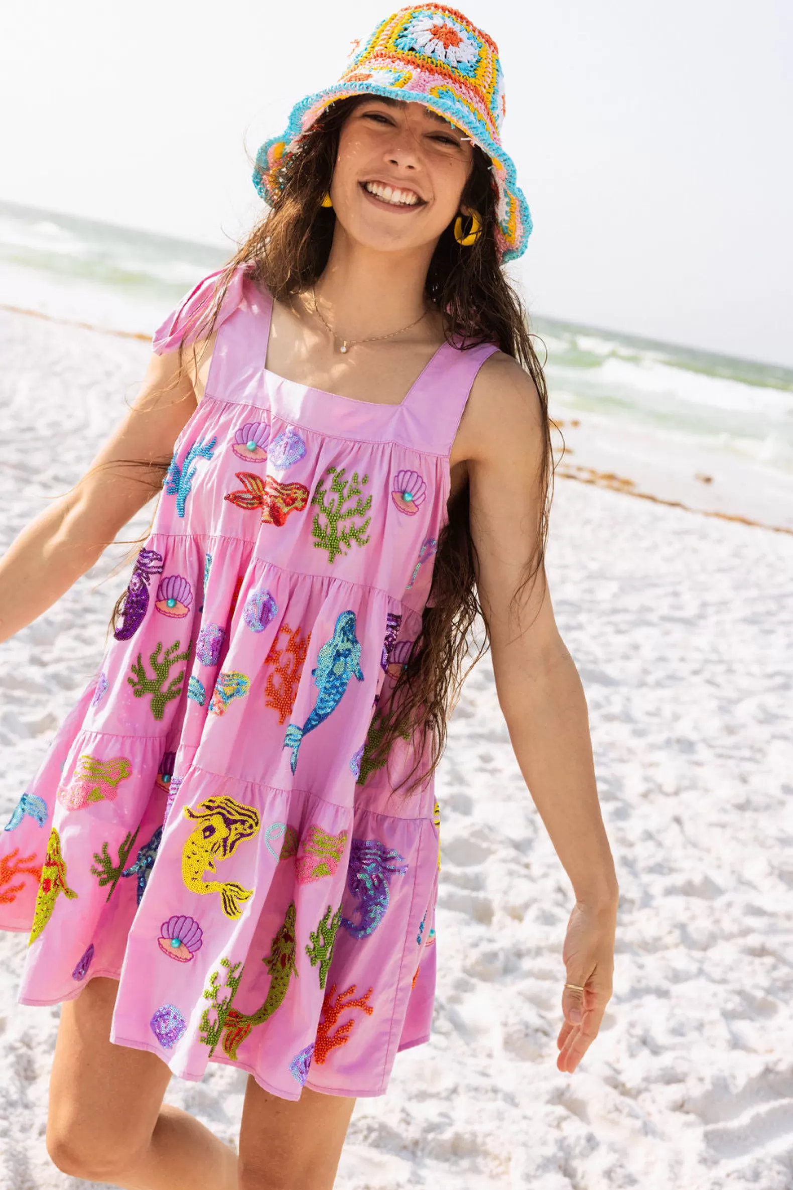 Queen of Sparkles Dresses<Mermaid & Sea Tie Dress Lavender