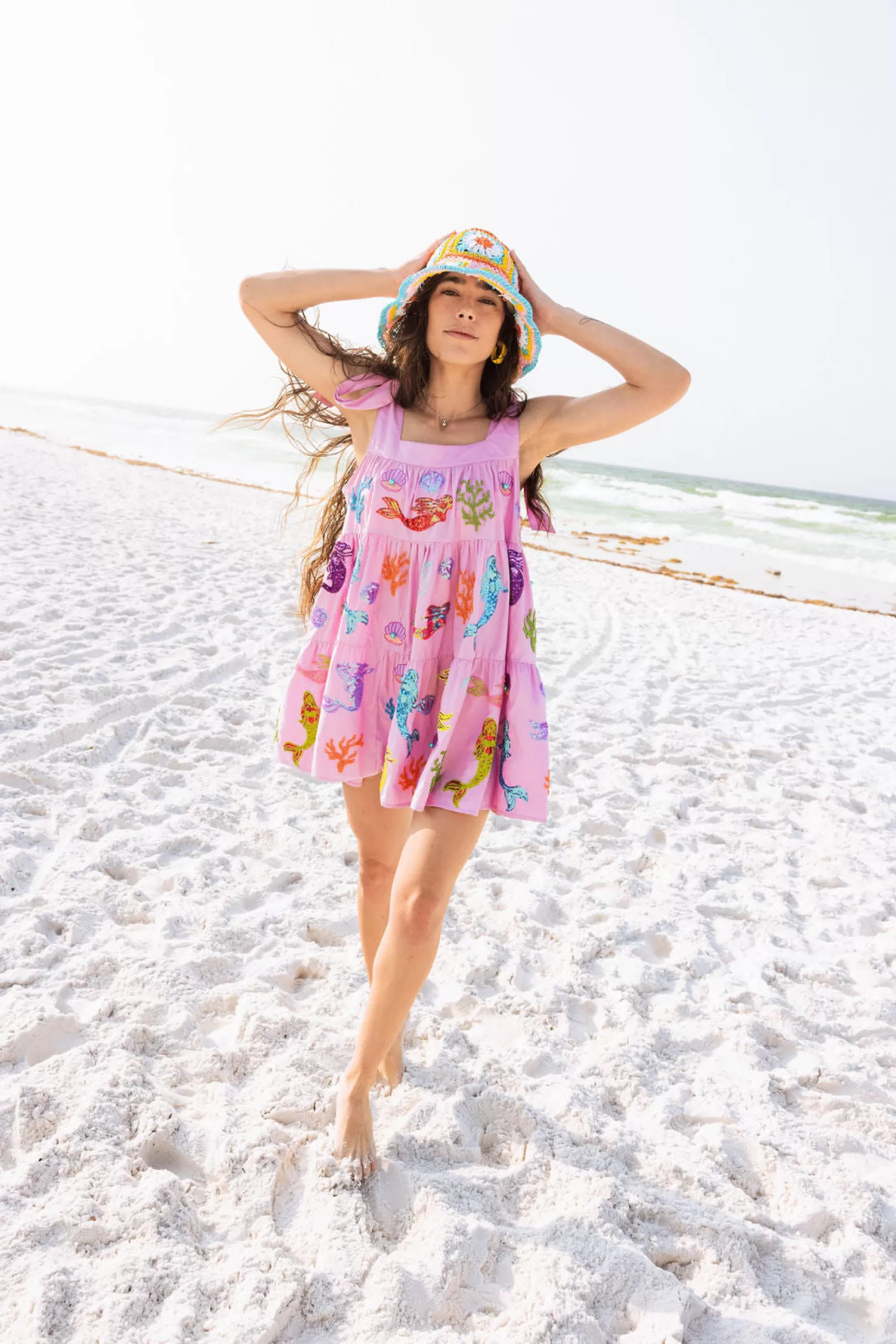 Queen of Sparkles Dresses<Mermaid & Sea Tie Dress Lavender