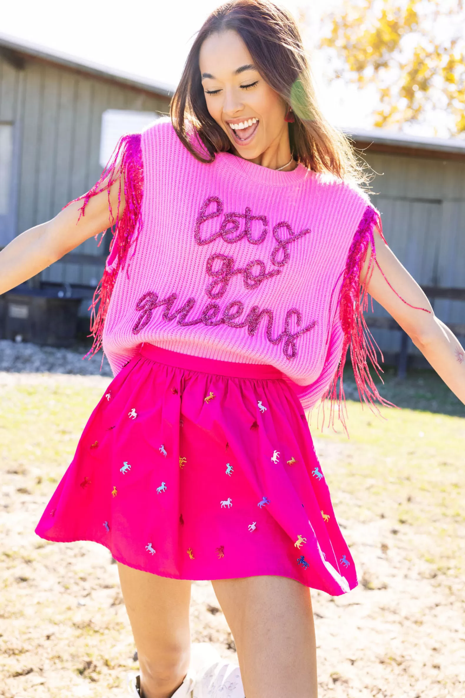Queen of Sparkles Sweaters<Let's Go Queens Sweater Tank