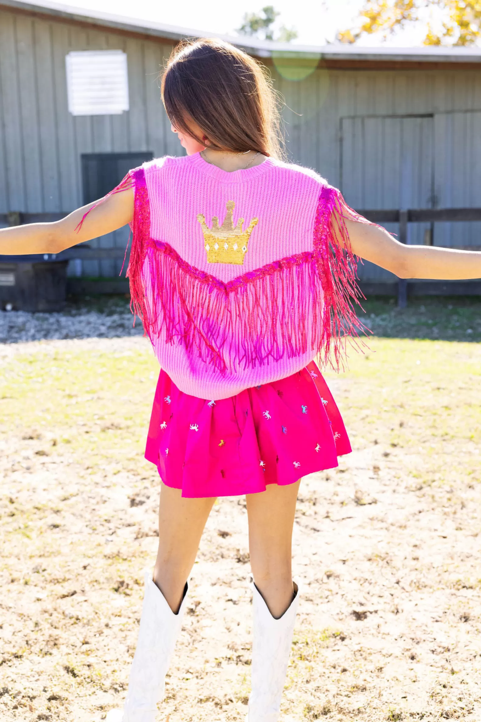 Queen of Sparkles Sweaters<Let's Go Queens Sweater Tank