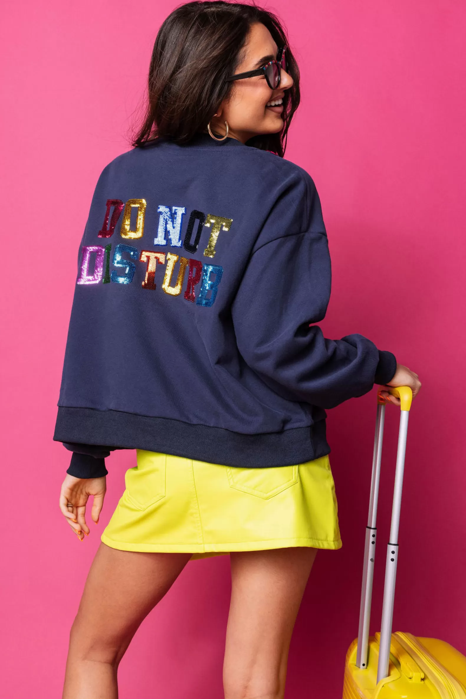 Queen of Sparkles Sweatshirts<& Multi Out of Office Sweatshirt Navy