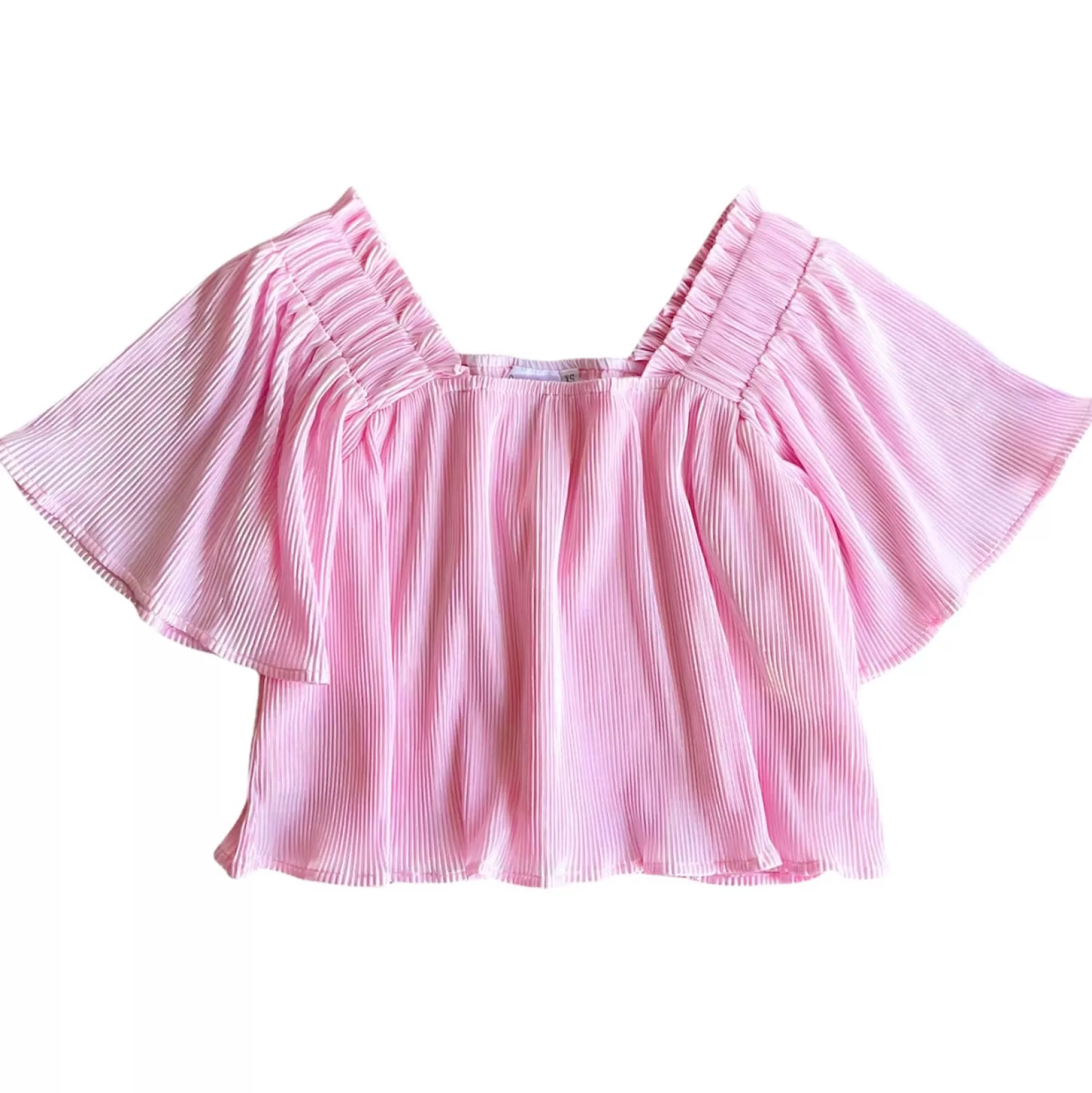 Queen of Sparkles Tops<Pleat Flutter Top Pale Pink