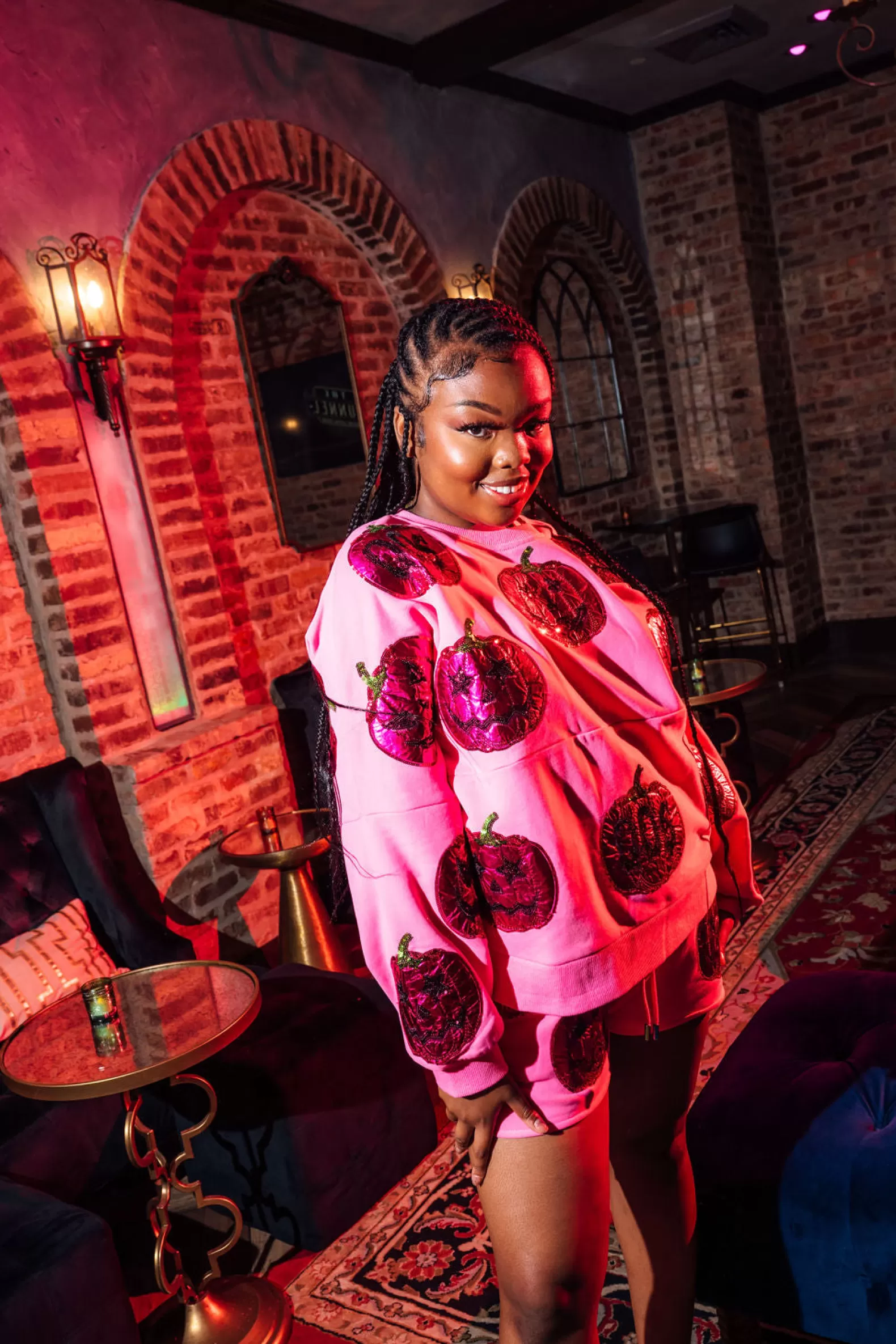 Queen of Sparkles Sets | Sweatshirts<QOS O'Lantern Sweatshirt Pink