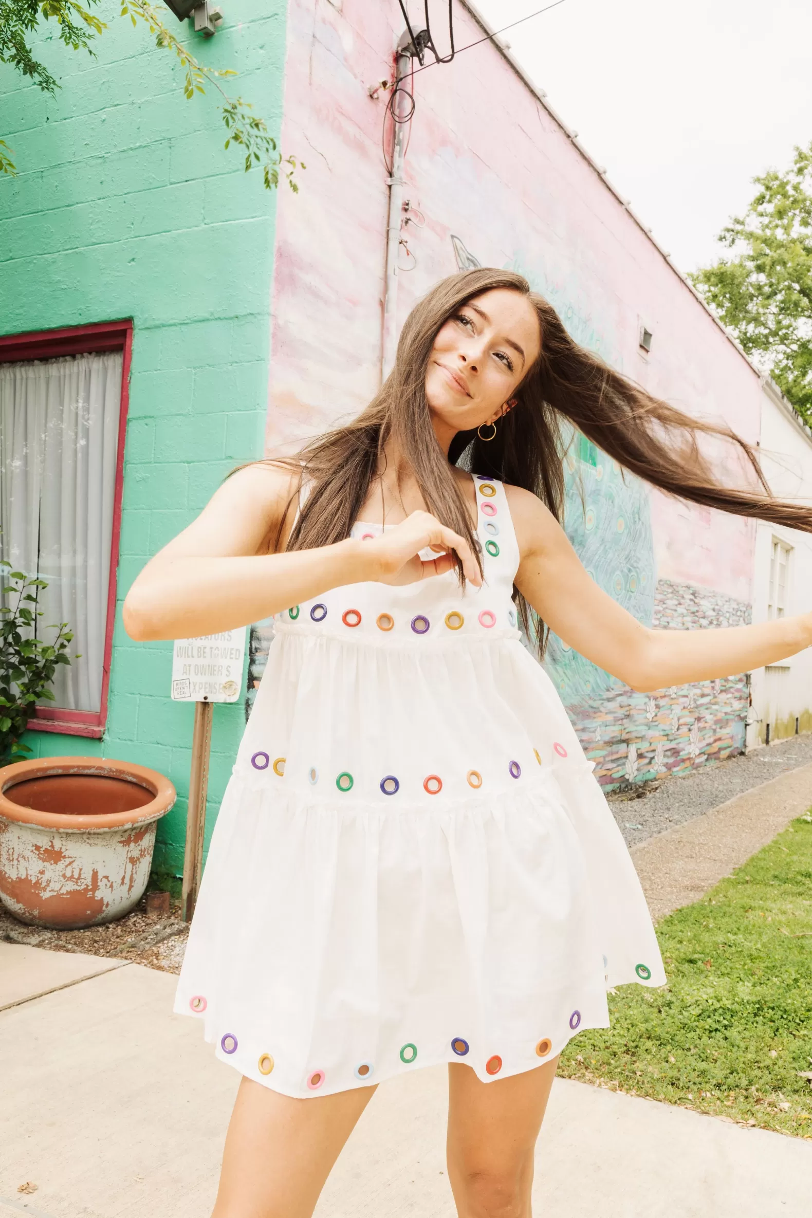 Queen of Sparkles Dresses<Rainbow Grommet Dress