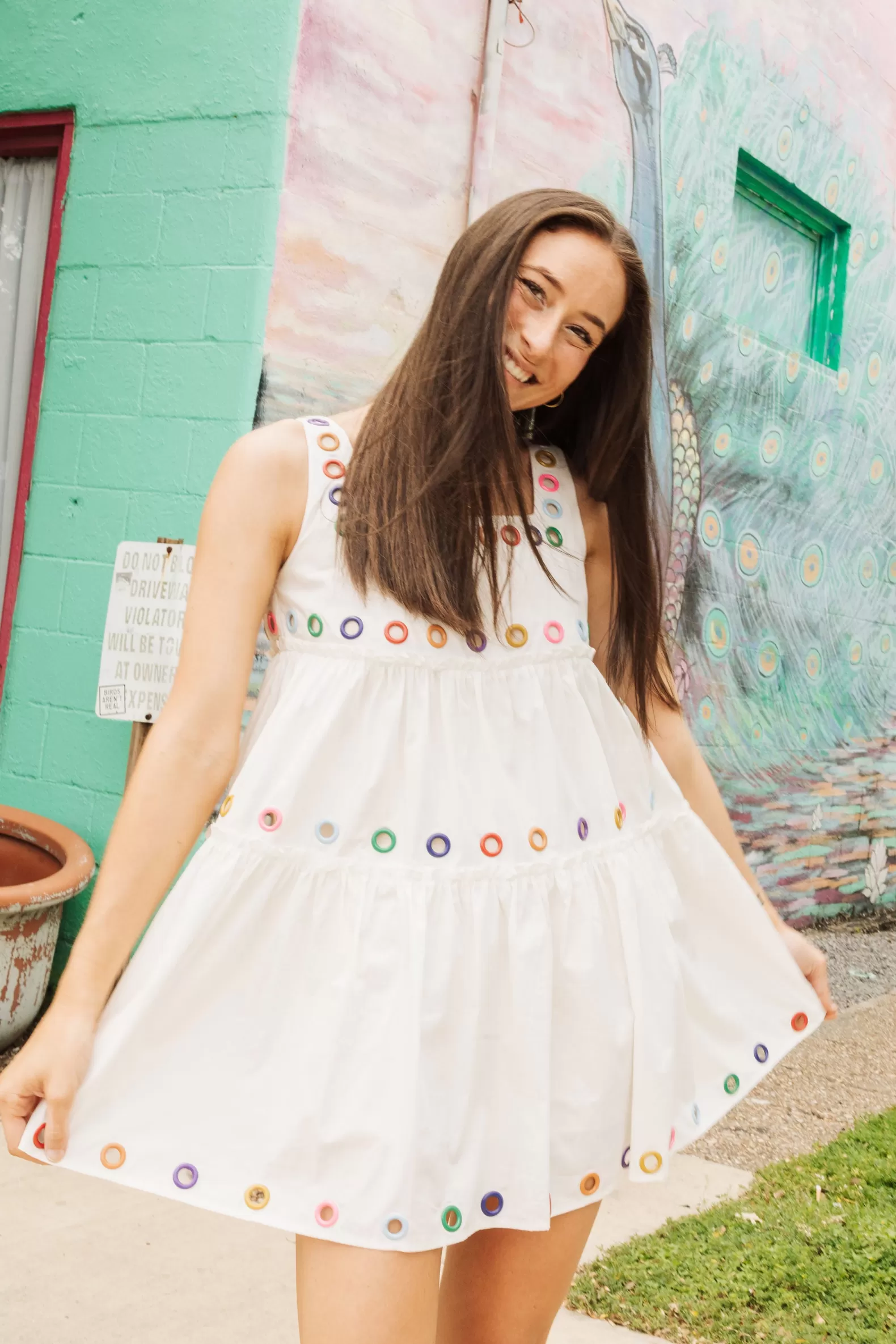 Queen of Sparkles Dresses<Rainbow Grommet Dress