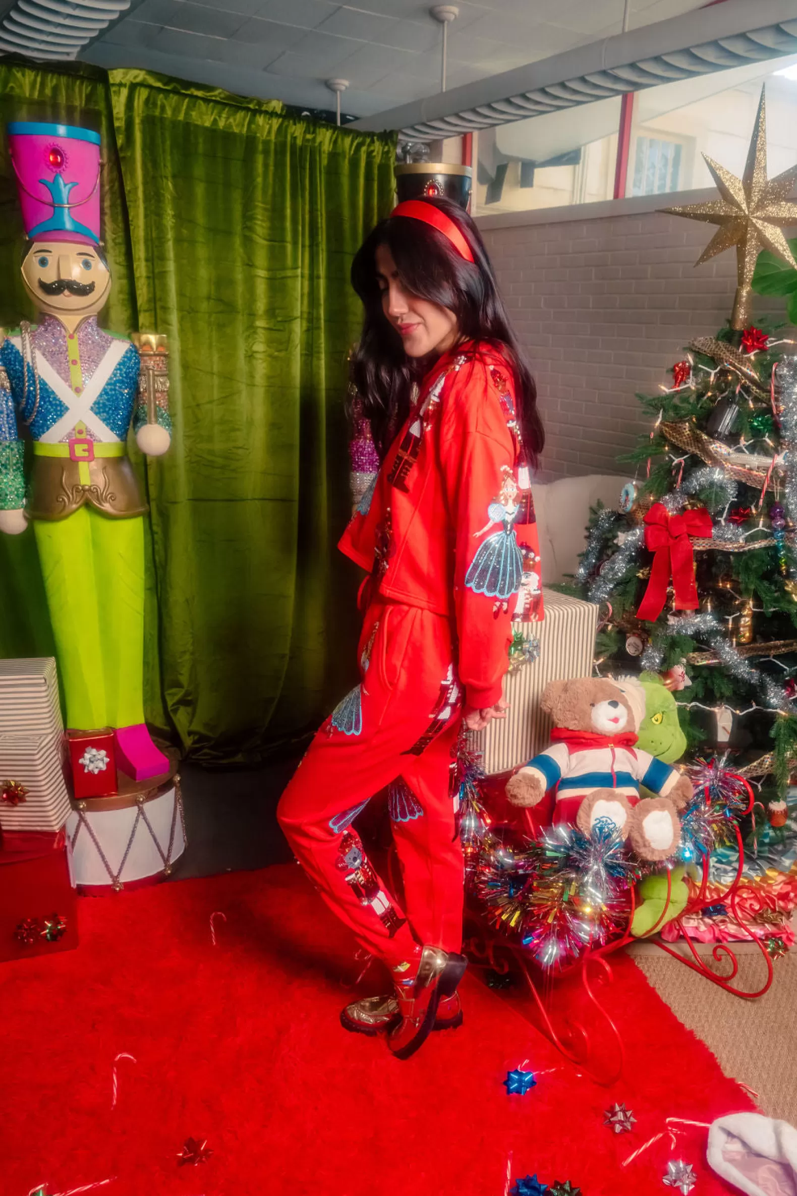Queen of Sparkles Pants | Sets<Nutcracker Ballet Jogger Red