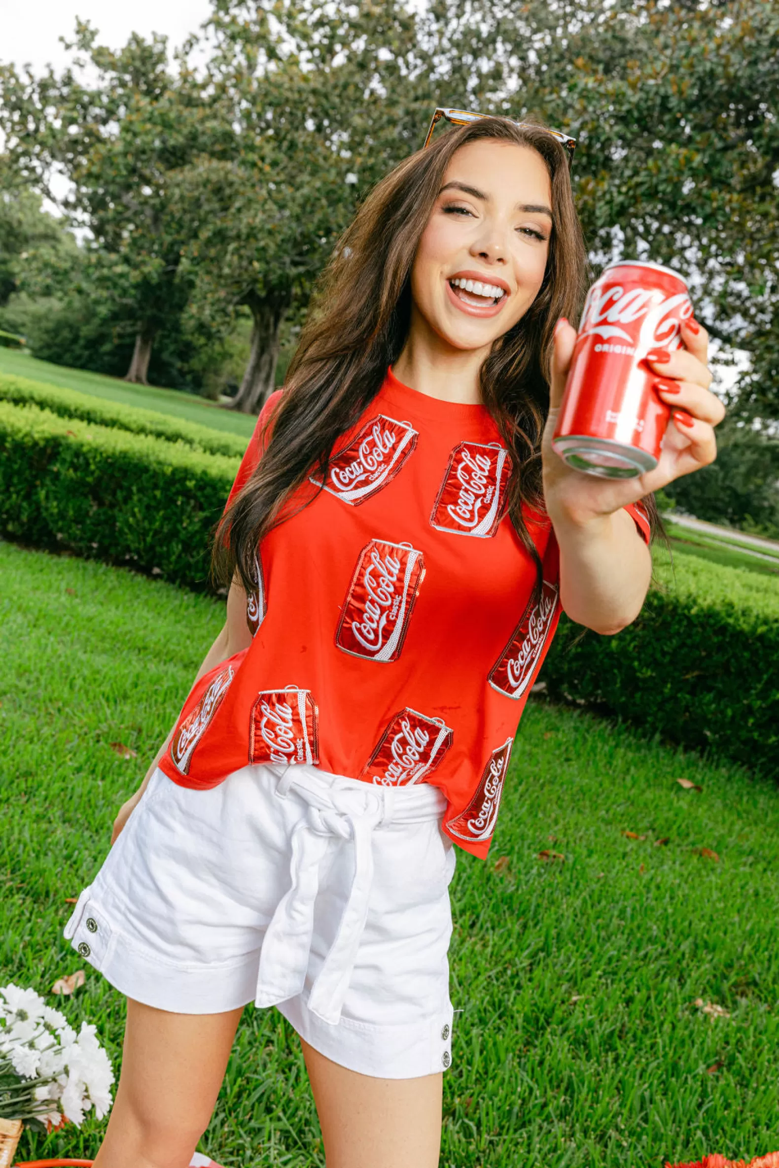 Queen of Sparkles Tees<Scatte Coca-Cola® Can Tee Red