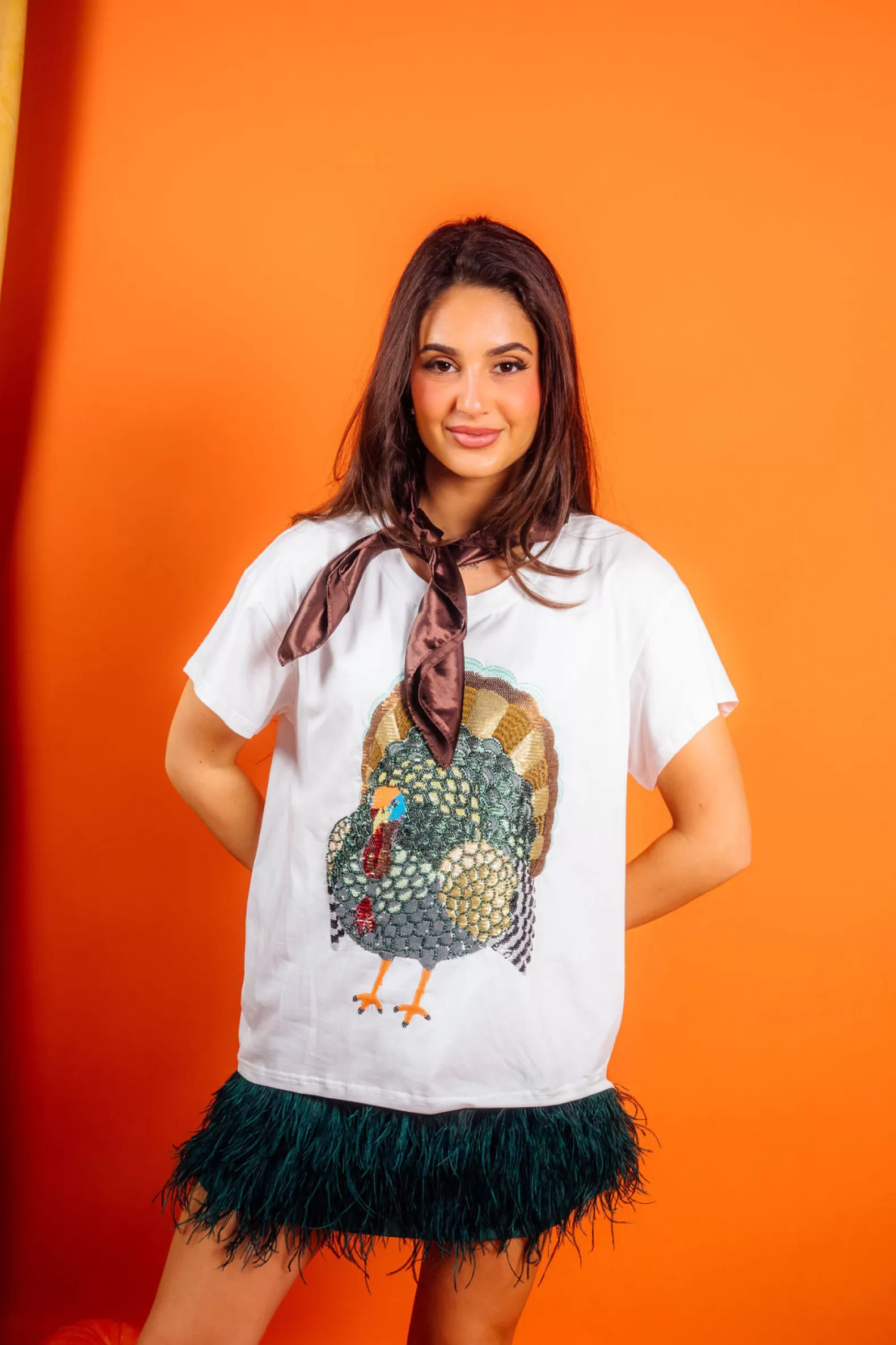 Queen of Sparkles Tees<Big Turkey Tee White