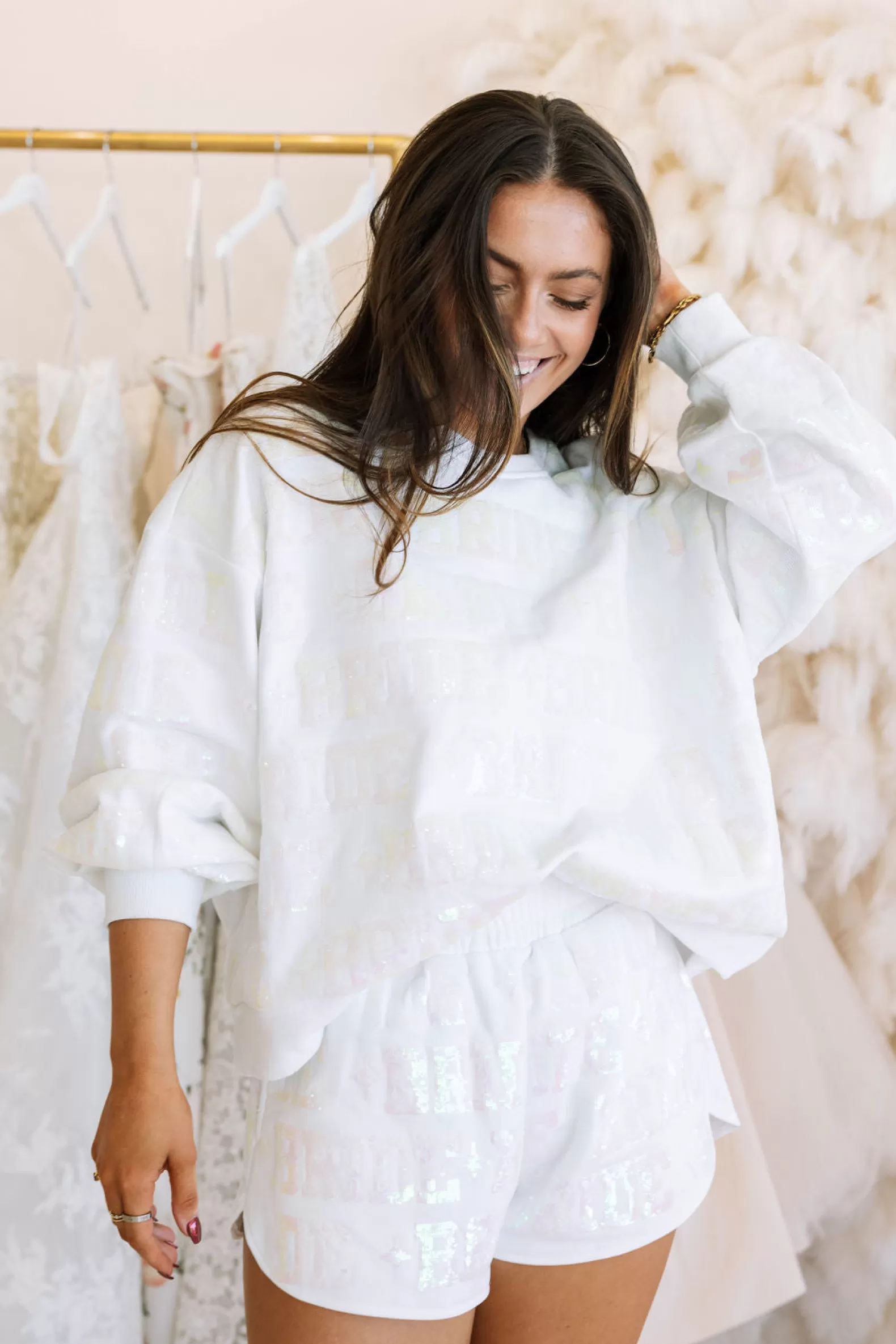 Queen of Sparkles Shorts | Our Favorites<Bride All Over Short White