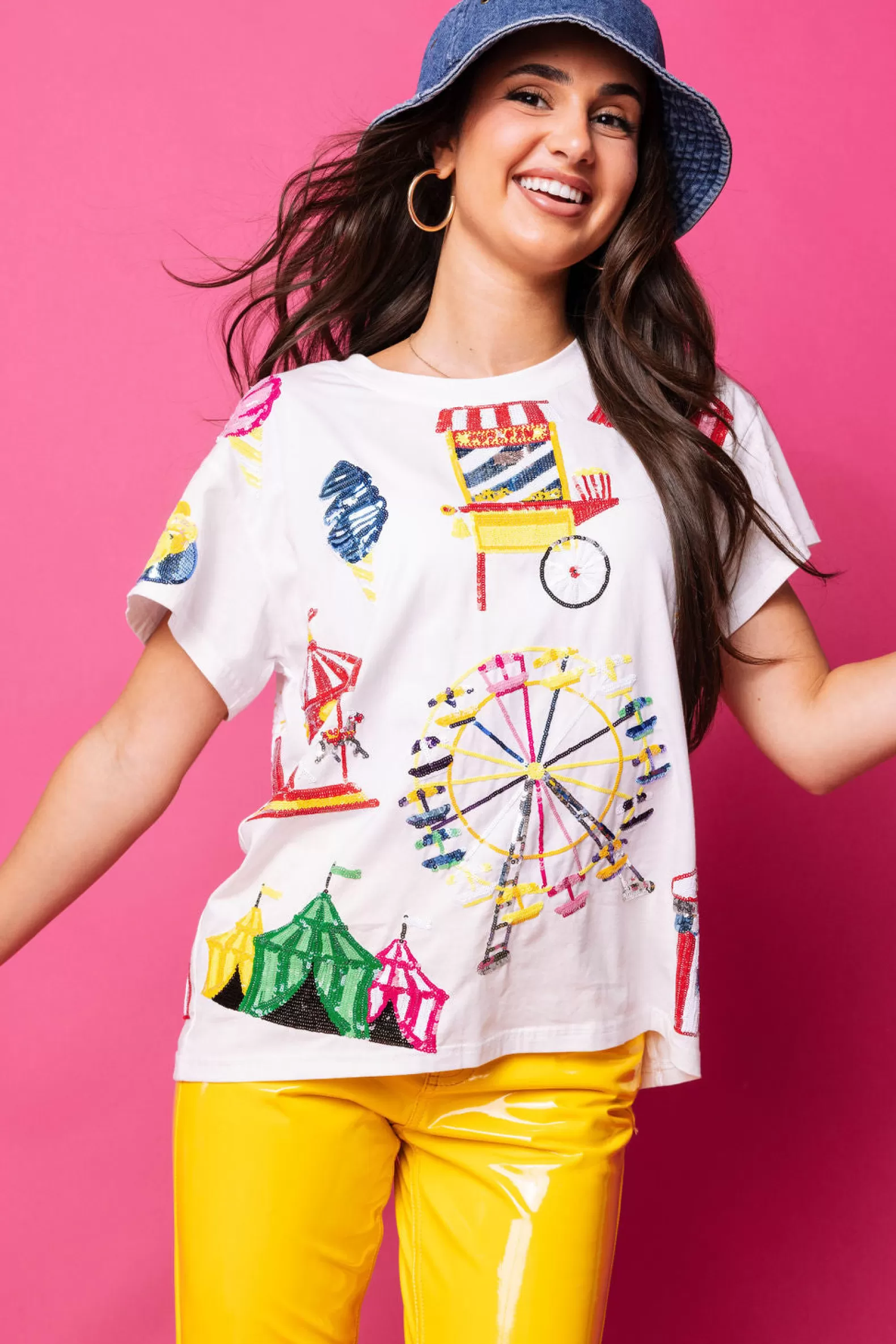 Queen of Sparkles Tees<Fair Tee White