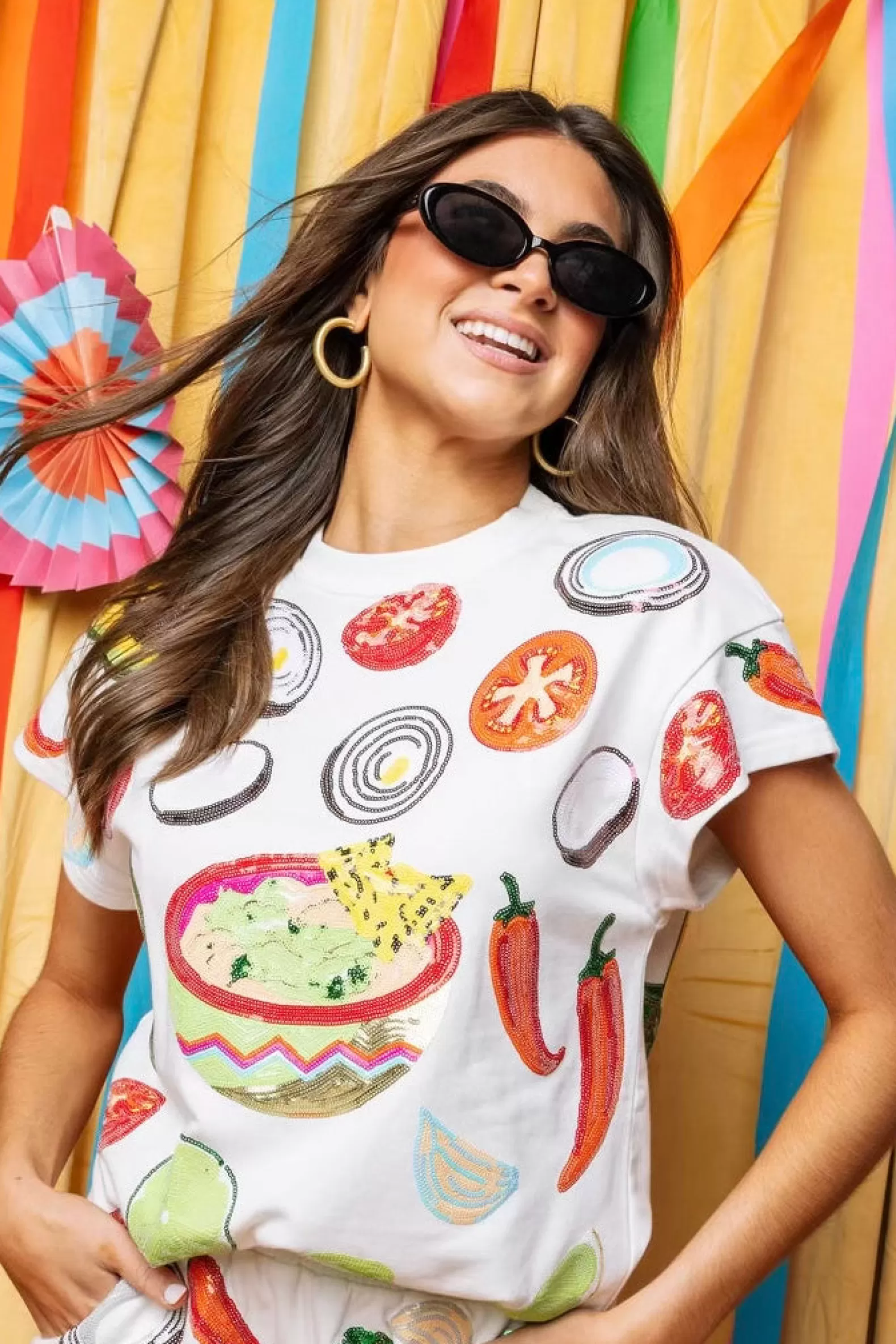 Queen of Sparkles Tops<Guacamole Ingredient Icon Top White