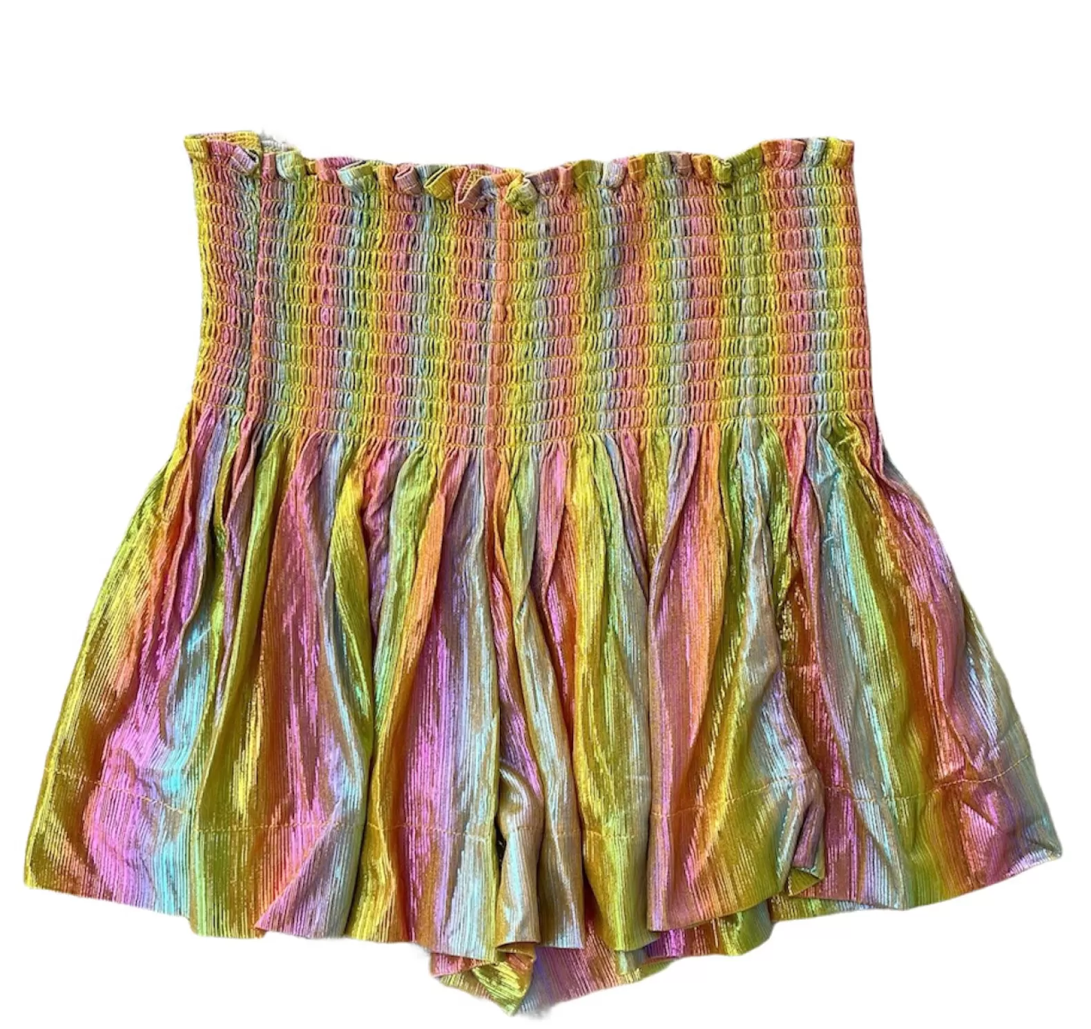 Queen of Sparkles Shorts<Yellow Rainbow Swing Shorts Yellow/Rainbow