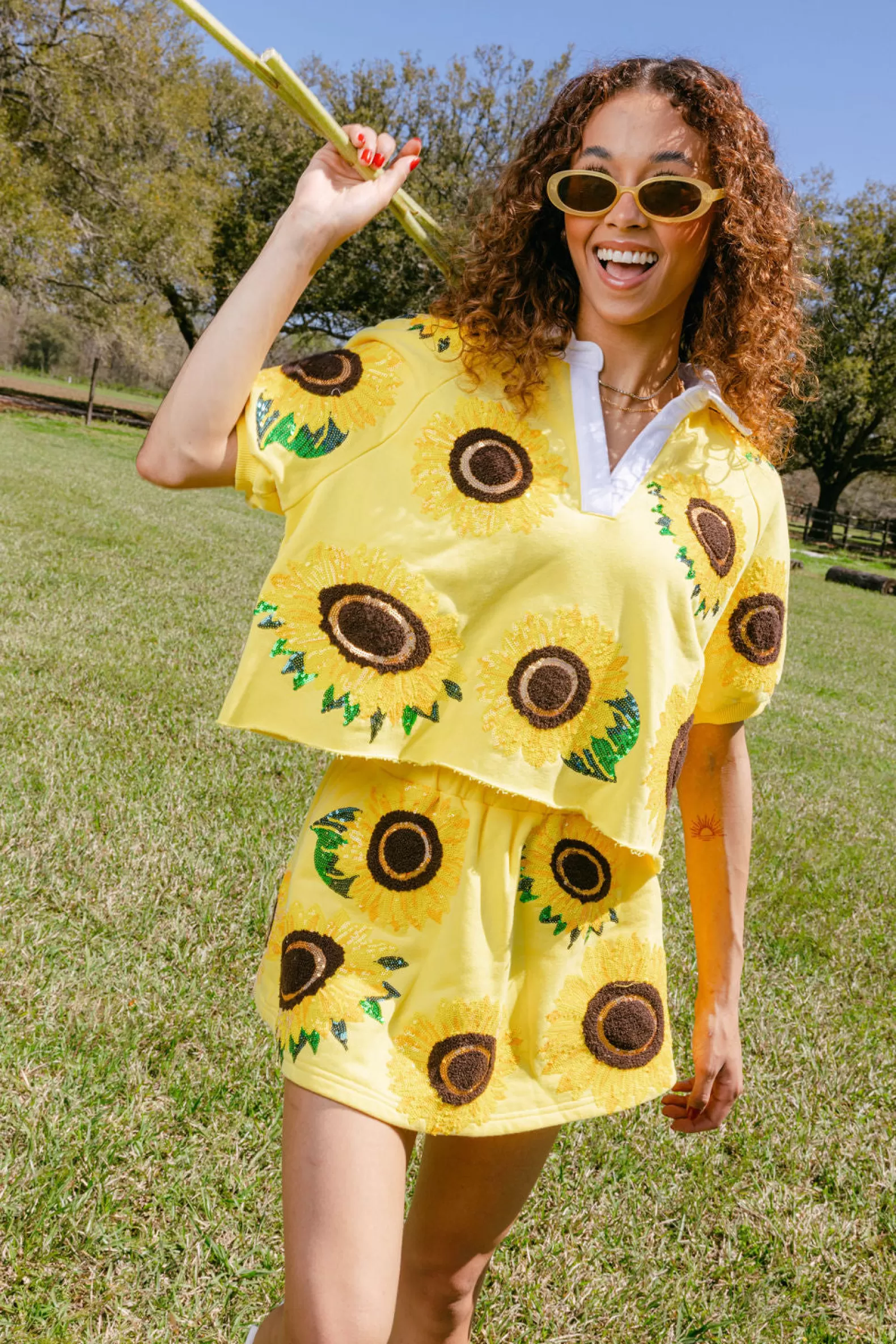 Queen of Sparkles Skirts | Sets<Sunflower Skort Yellow